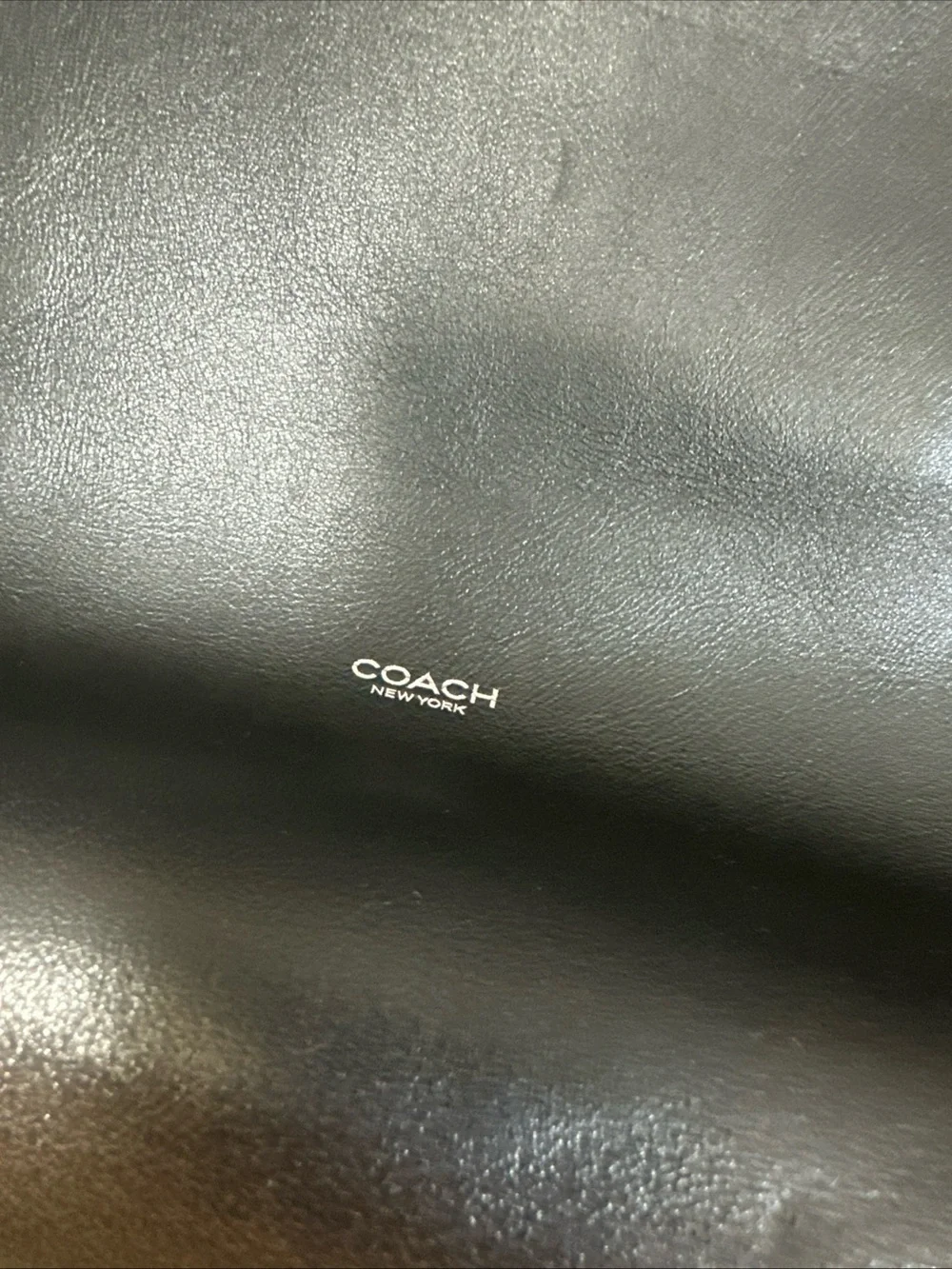 COACH Mott Messenger Bag In Loved Leather Black/Light Tan